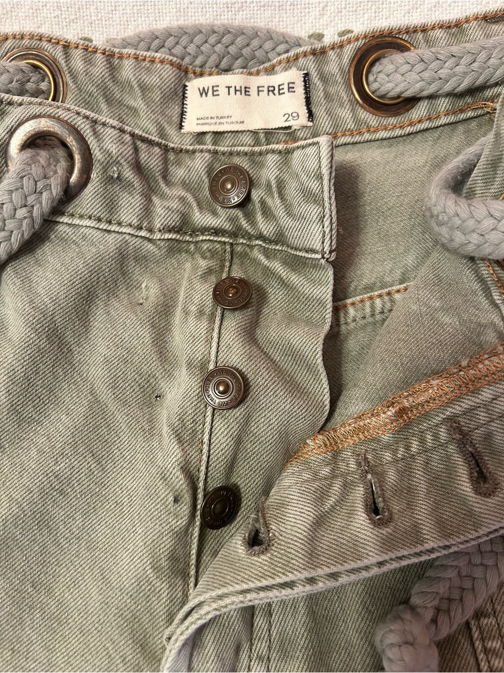 We the free Moxie Barrel Jeans in Army - Picture 8 of 16